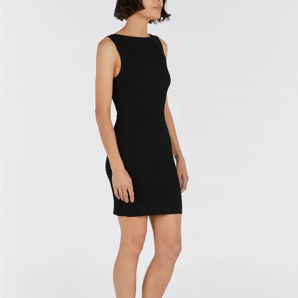 Dissh SIENNA BLACK KNIT MINI DRESS - Picture 2 of 4
